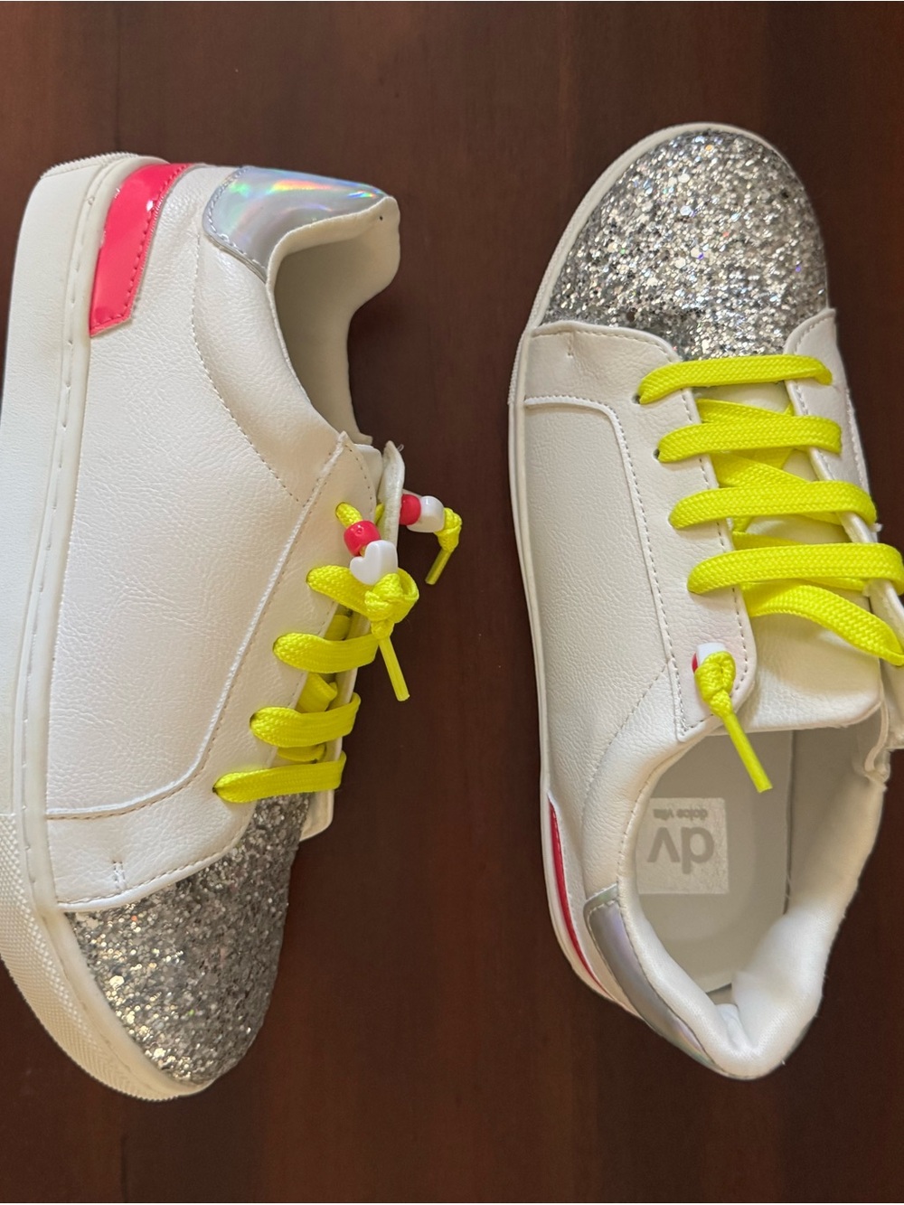 DV by Dolce Vita Salister White with glitter and neon laces